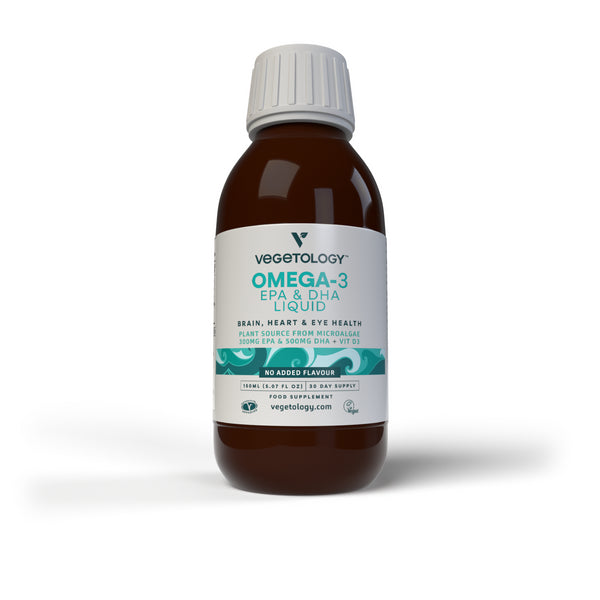 Vegetology Opti3 Liquid Omega-3 EPA a DHA s vit. D3 (150 ml) - bez příchutě