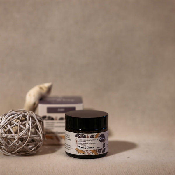 Kvitok Zubní prášek Zářivý úsměv (25 g)