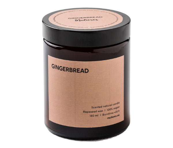 Mulieres Vonná svíčka ve skle - perník (180 ml)