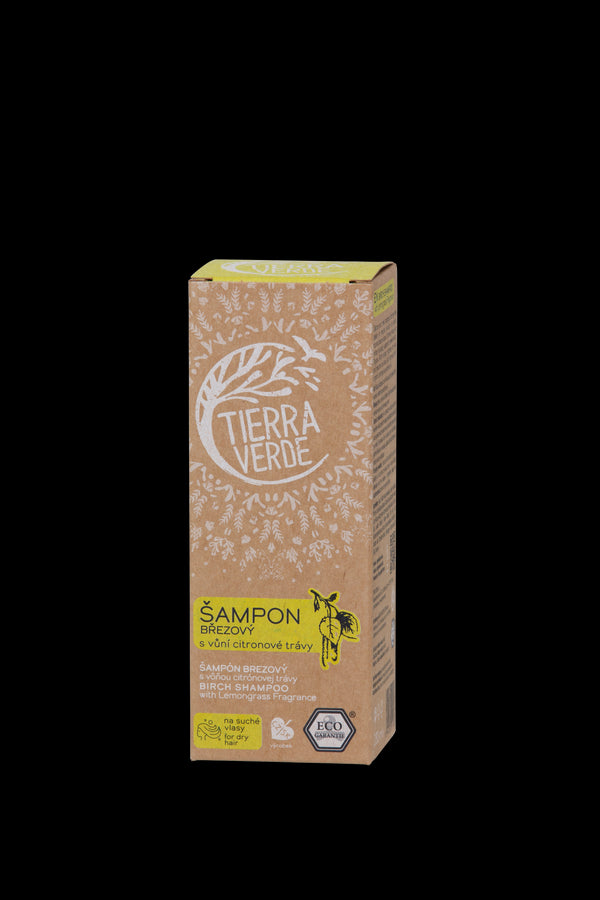 Tierra Verde Březový šampon na suché vlasy s citrónovou trávou