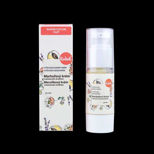 Kvitok Denní meruňkový krém pro citlivou pleť (30 ml)