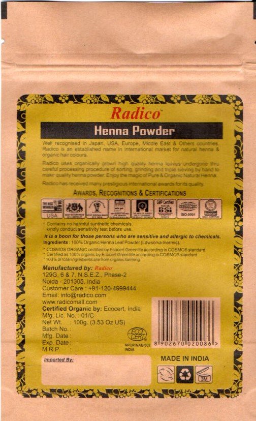 Radico Henna BIO (100 g)