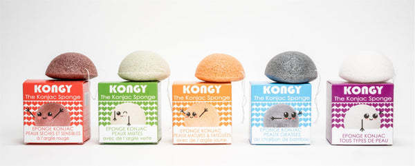 Kongy Konjaková houbička - žlutý jíl