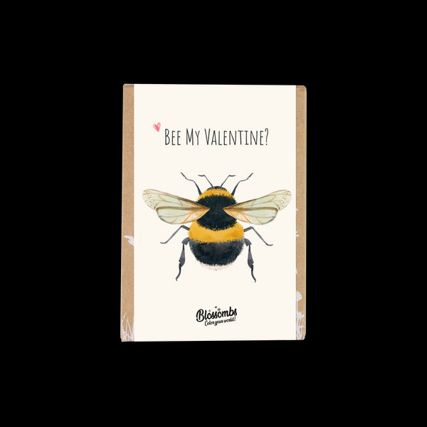 Blossombs Semínkové bomby - Dárková sada mini "Bee my Valentine" - Včelka (4 ks)