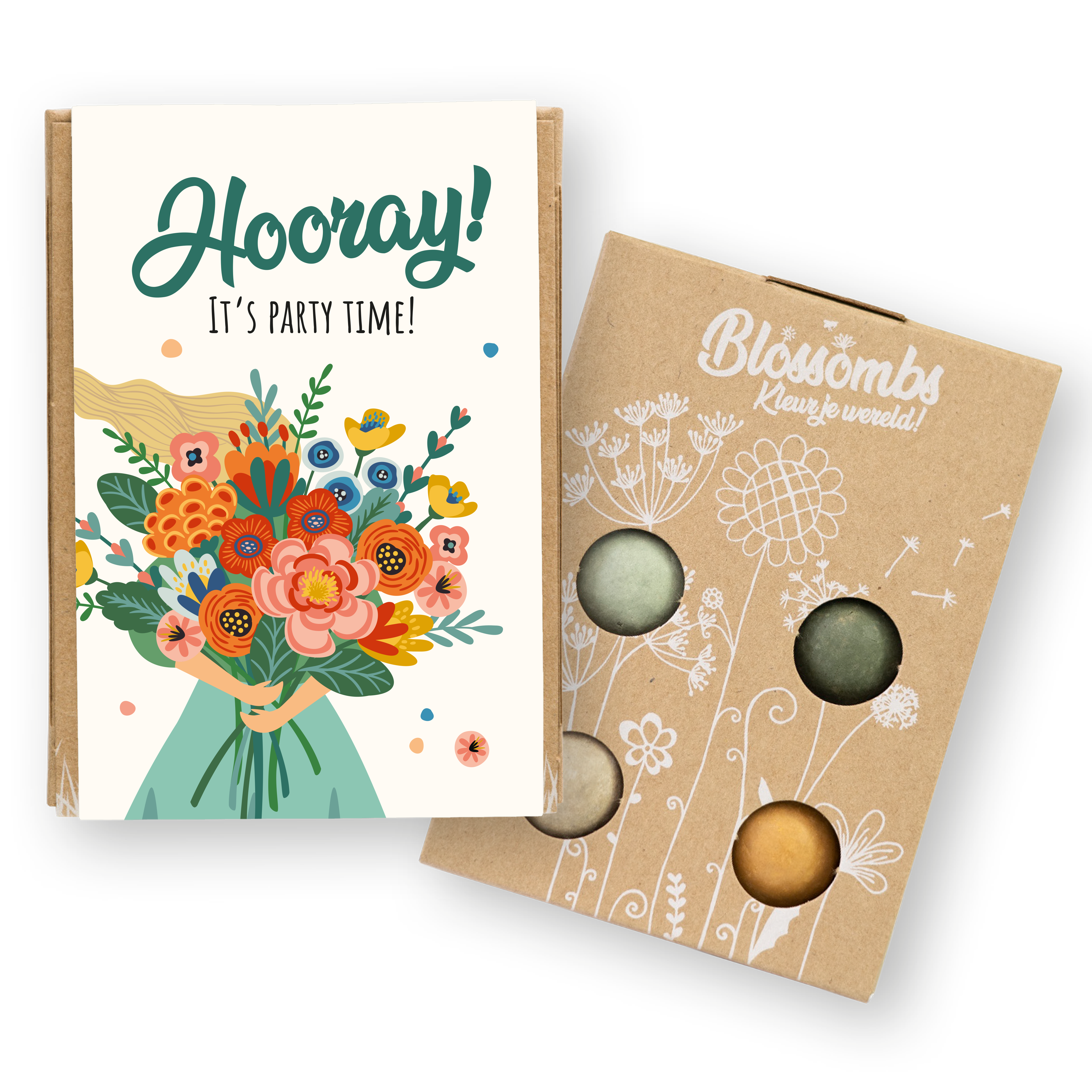Blossombs Semínkové bomby - Dárková sada mini - Party (4 ks)