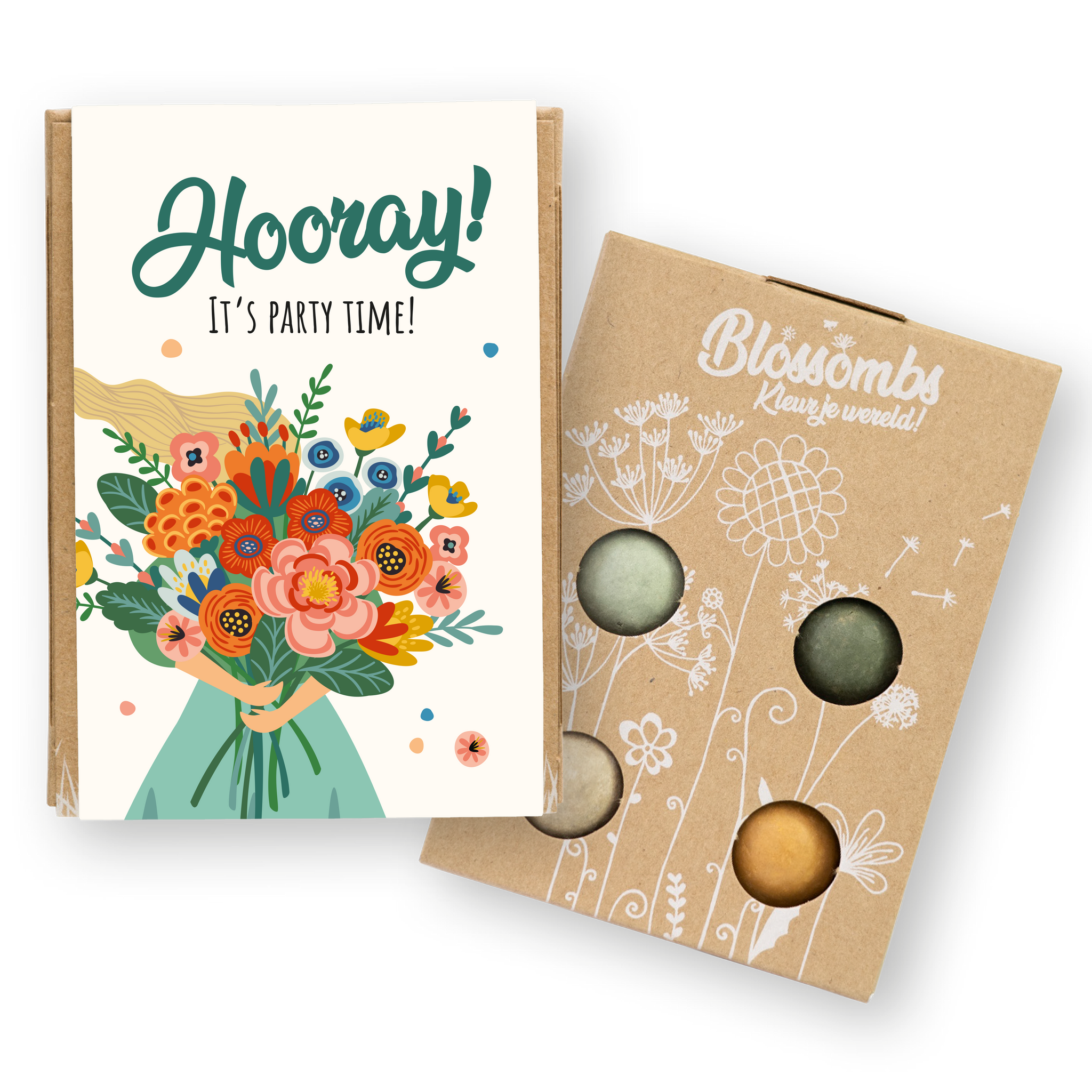 Blossombs Semínkové bomby - Dárková sada mini - Party (4 ks)