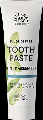 Urtekram Zubní pasta s mátou a zeleným čajem BIO (75 ml)