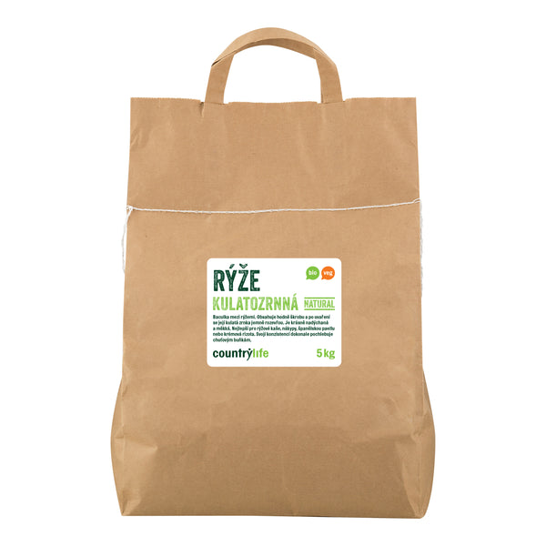 111118 Rýže kulatozrnná natural 5 kg BIO COUNTRY LIFE-1