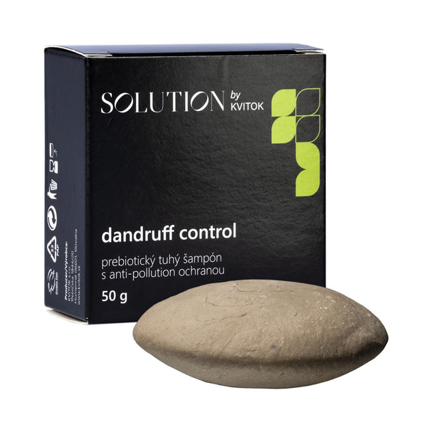 Kvitok Solution Prebiotický tuhý šampon s anti-pollution ochranou Dandruff Control (50 g)