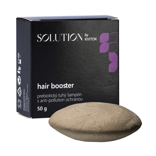 Kvitok Solution Prebiotický tuhý šampon s anti-pollution ochranou Hair Booster (50 g)