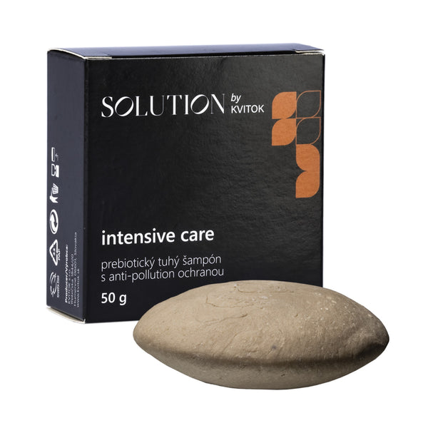 Kvitok Solution Prebiotický tuhý šampon s anti-pollution ochranou Intensive Care (50 g)