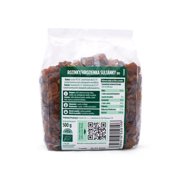 150096 Rozinky sultánky 500 g BIO COUNTRY LIFE-2
