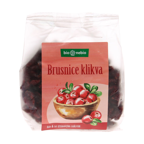 150136 Klikva brusnice se třtinovým cukrem 200 g BIO BIO NEBIO-1