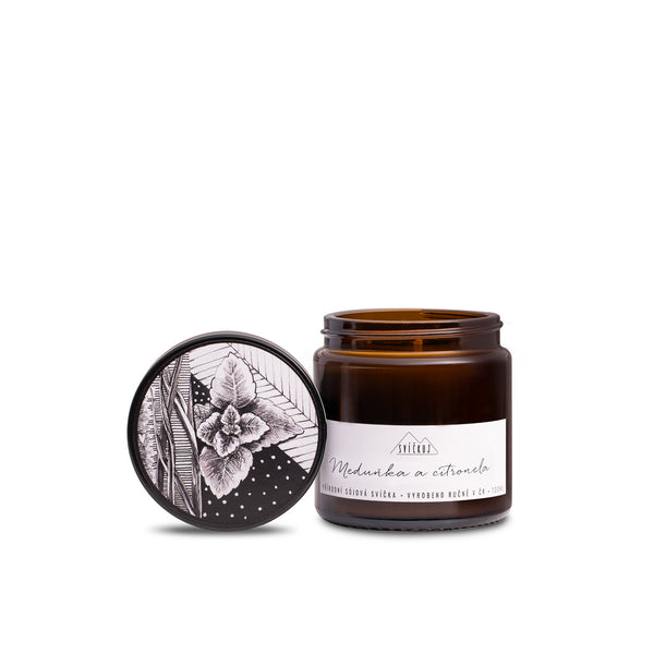 Svíčkuj Vonná svíčka - Meduňka a citronela (120 ml)