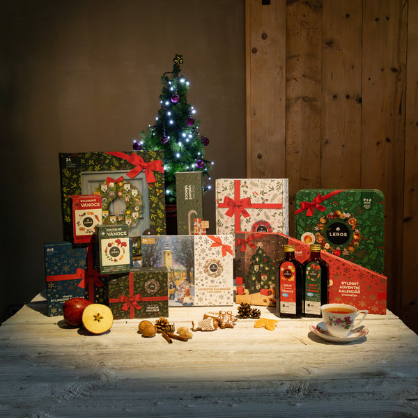 LEROS Bylinný adventní kalendář (24 nálev. sáčků) - Věnec