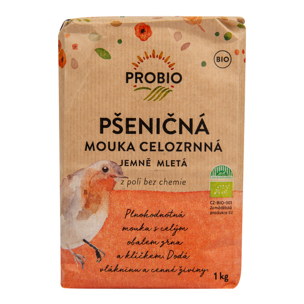 210078 Mouka pšeničná celozrnná jemně mletá 1 kg BIO PROBIO-1