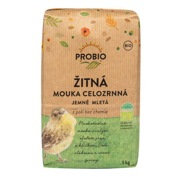 210083 Mouka žitná celozrnná jemně mletá 1 kg BIO PROBIO-1