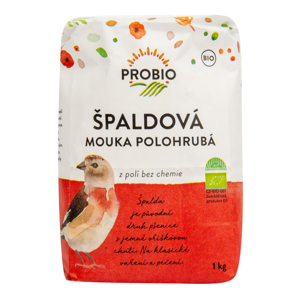 210092 Mouka špaldová polohrubá 1 kg BIO PROBIO-1