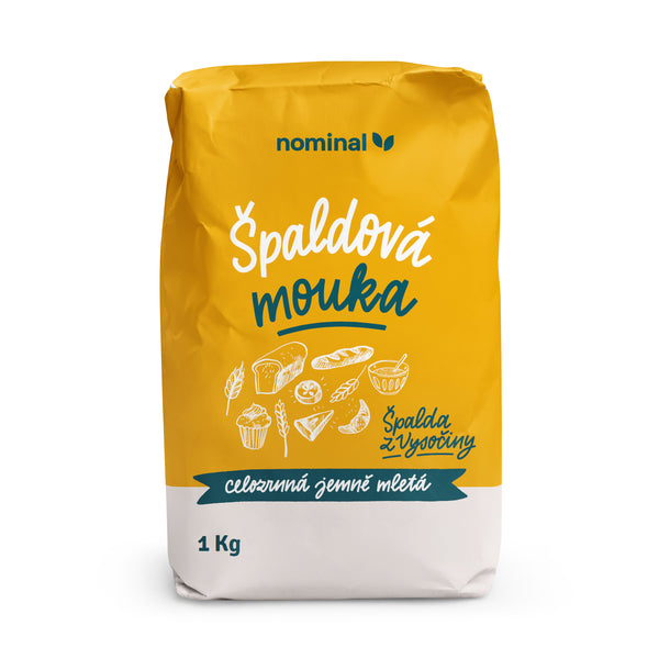 212001 Mouka špaldová celozrnná jemně mletá 1 kg NOMINAL-1