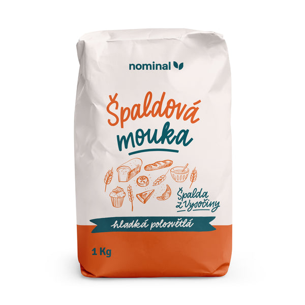 212054 Mouka špaldová hladká polosvětlá 1 kg NOMINAL-1