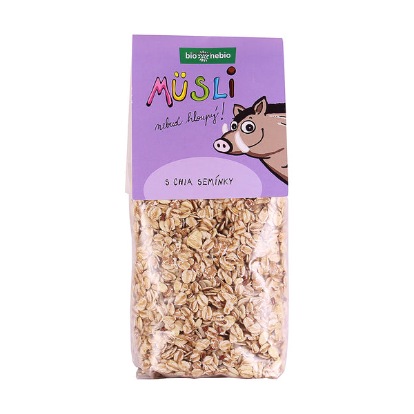 230145 Müsli Nebuď hloupý! S chia semínky 350 g BIO BIO NEBIO-1