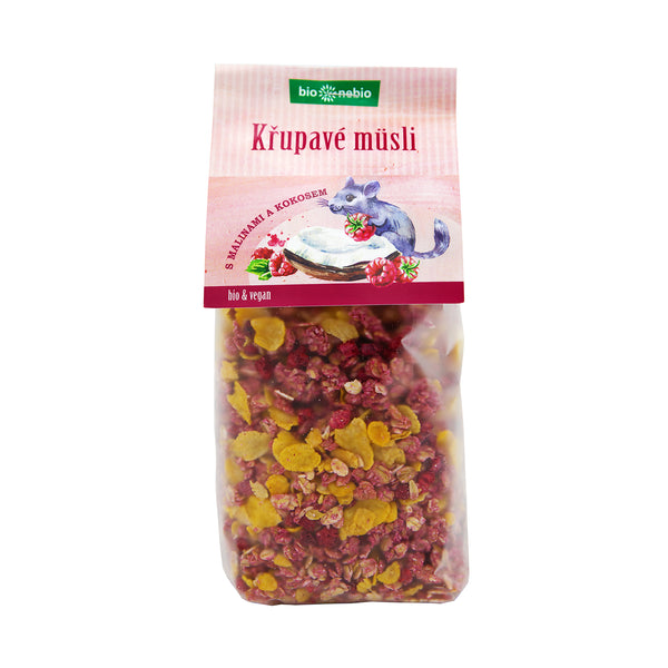 230147 Müsli křupavé s malinami a kokosem 300 g BIO BIO NEBIO-1