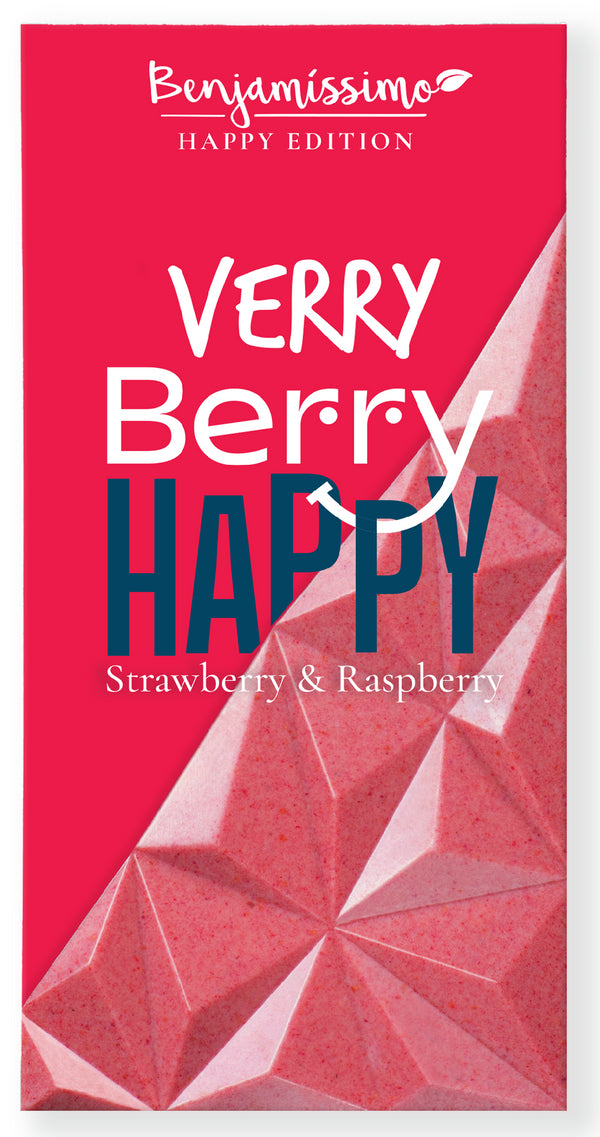 Benjamíssimo Čokoláda Very Berry s jahodou a malinou BIO (60 g)