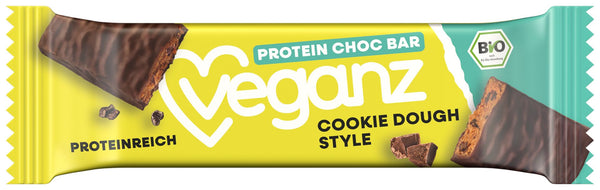 Veganz Proteinová tyčinka čokoládová - sušenkové těsto BIO (50 g)