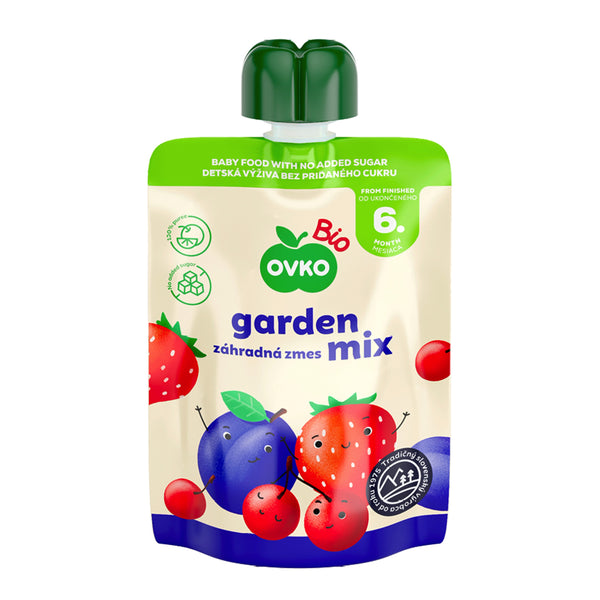 330125 Příkrm ovocný zahradní směs - kapsička 90 g BIO OVKO-1