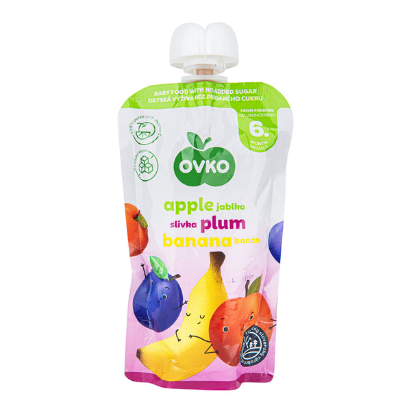 332033 Příkrm jablko, švestka, banán 120 g OVKO-1