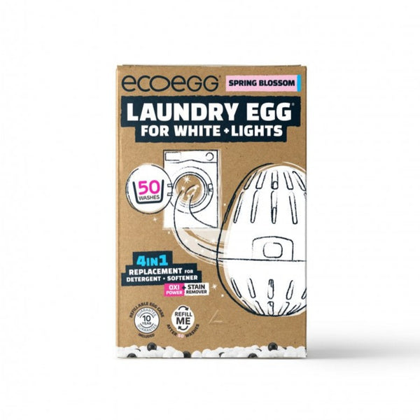 Ecoegg Prací vajíčko na bílé prádlo s vůní jarních květů - na 50 pracích cyklů