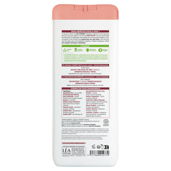 SO’BiO étic Krém sprchový jemně hydratační s oslím mlékem BIO (650 ml)