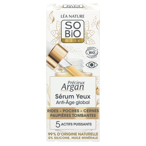 SO’BiO étic Sérum pleťové Anti-aging global na oční okolí BIO (14 ml)