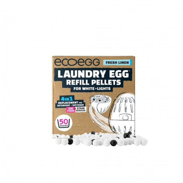 Ecoegg Náplň do pracího vajíčka na bílé prádlo s vůní svěží bavlny - na 50 pracích cyklů