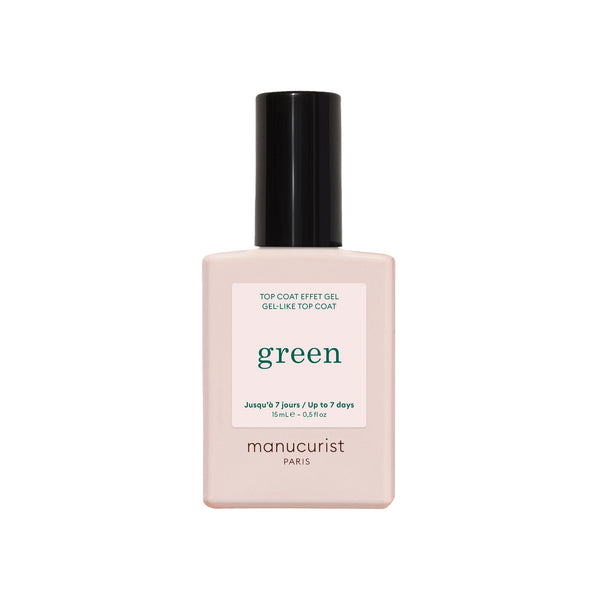 Manucurist Green schnoucí lak na nehty vrchní - Gel Like Top Coat (15 ml)