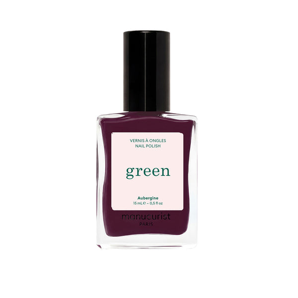 Manucurist Green schnoucí lak na nehty - Aubergine (15 ml)