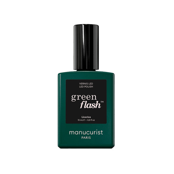 Manucurist Green Flash LED gel lak na nehty - Licorice (15 ml)