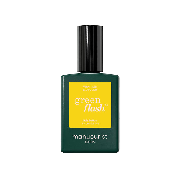 Manucurist Green Flash LED gel lak na nehty - Gold Button (15 ml)