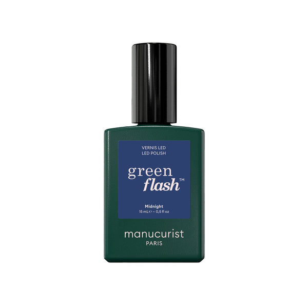 Manucurist Green Flash LED gel lak na nehty - Midnight (15 ml)