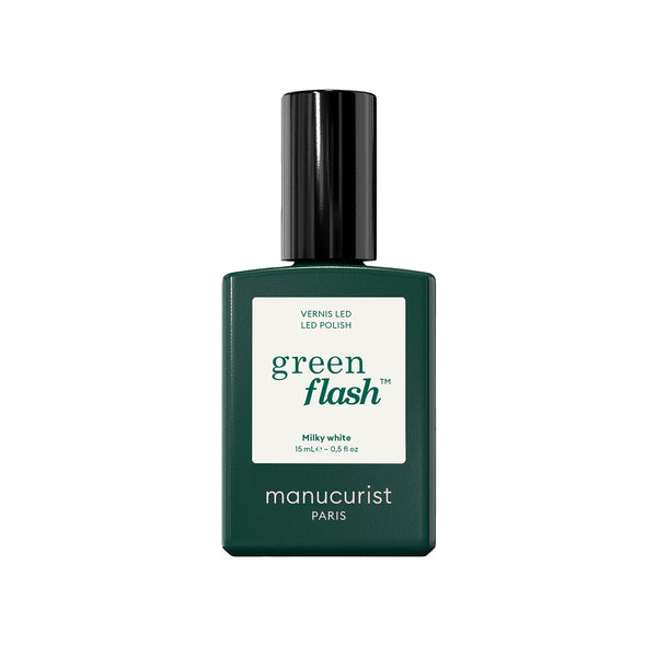 Manucurist Green Flash LED gel lak na nehty - Milky White (15 ml)