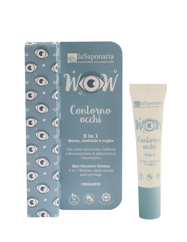 laSaponaria Konturovací oční krém 3 v 1 BIO (15 ml) - II. jakost