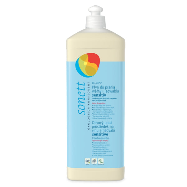 Sonett Olivový prací gel na vlnu a hedvábí Sensitive (1 l)