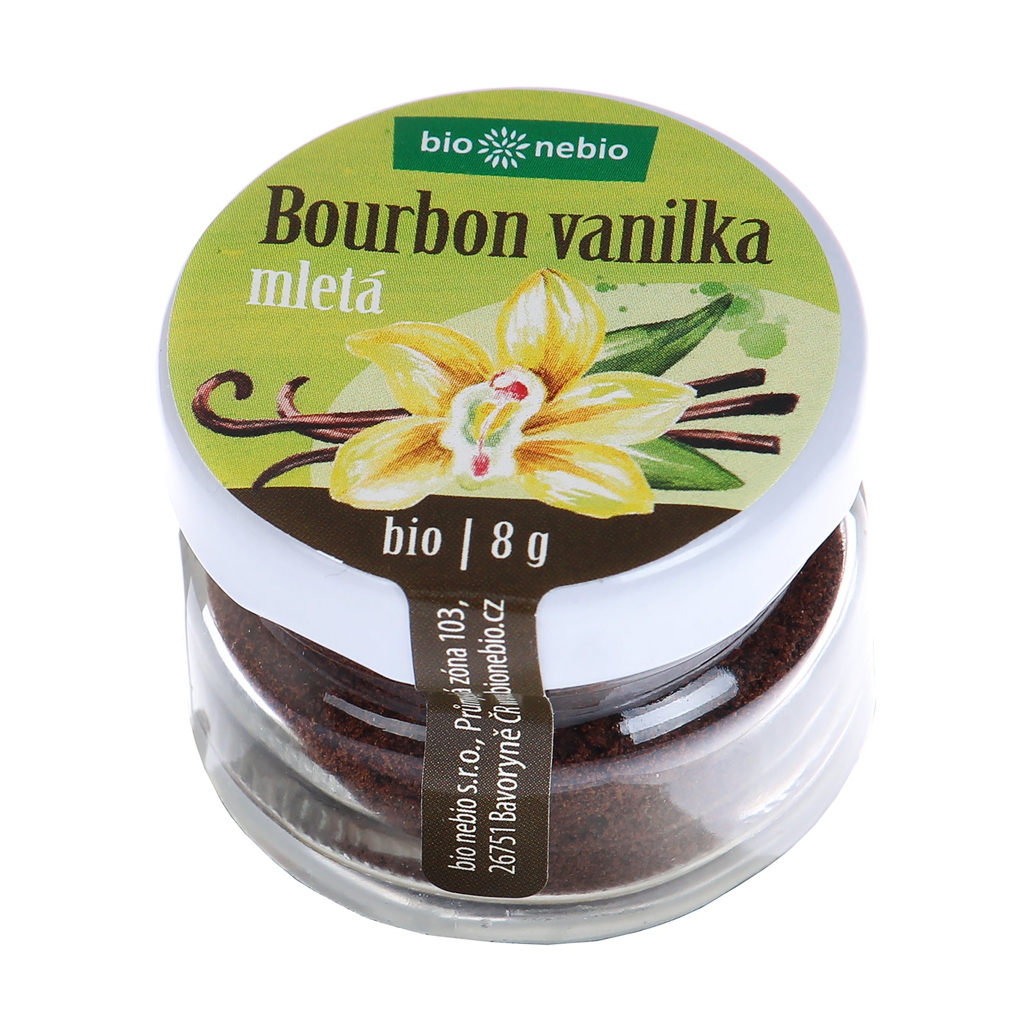 410026 Vanilka Bourbon mletá kořenka 8 g BIO   BIO NEBIO-1