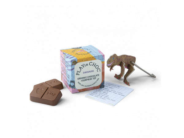 PLAYinCHOC Čokoláda Dinosauři BIO (20 g)