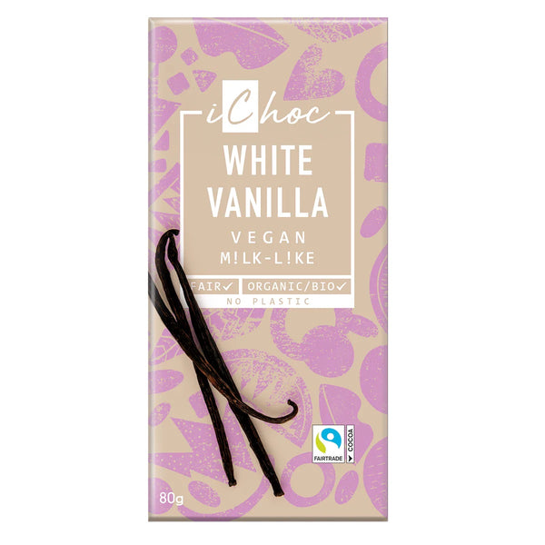 iChoc Čokoláda s vanilkou BIO (80 g)