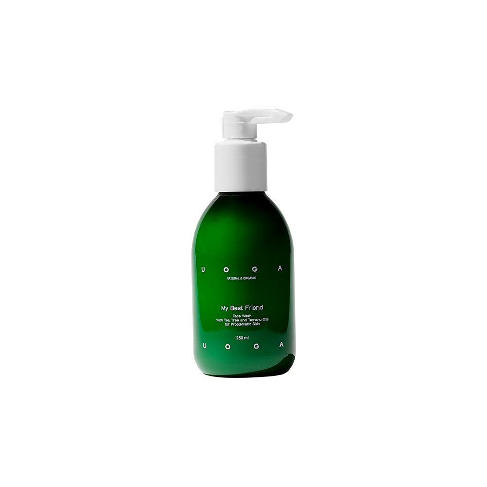 Uoga Uoga Pleťový čisticí gel My Best Friend s tea tree a tamanu BIO (250 ml)