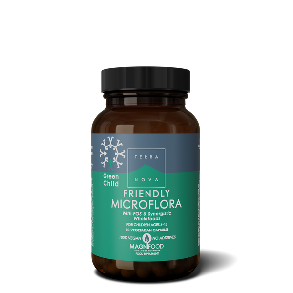 Terranova Health Green Child Friendly Microflora (50 kapslí)
