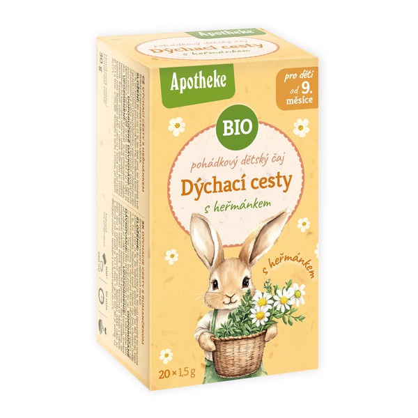 510484 Čaj dětský Dýchací cesty s heřmánkem 20 sáčků 30 g BIO MEDIATE -1