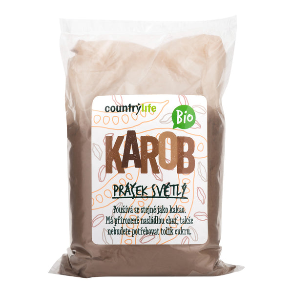 521003 Karobový prášek světlý 500 g BIO COUNTRY LIFE-1