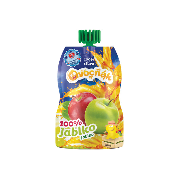 552077 Mošt ovocný jablko 100 % 200 ml OVOCŇÁK-1